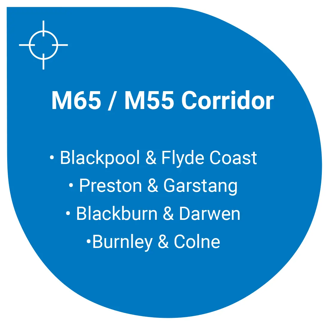 Board erection services M65 corridor