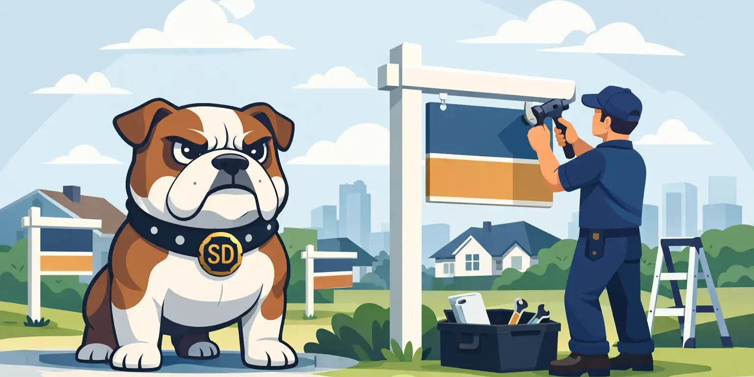 Estate Agent Board Erection That Works