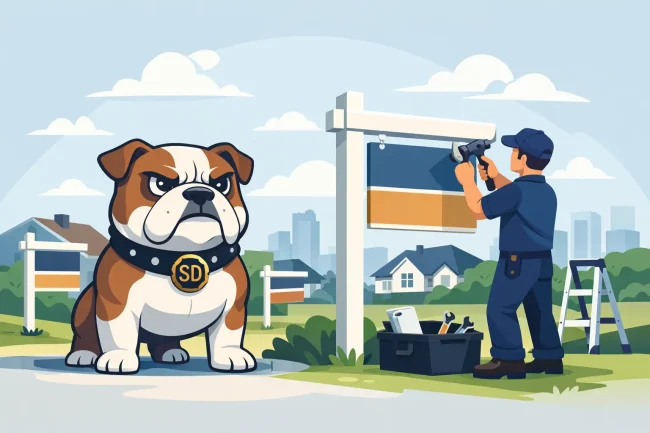 Estate Agent Board Erection That Works