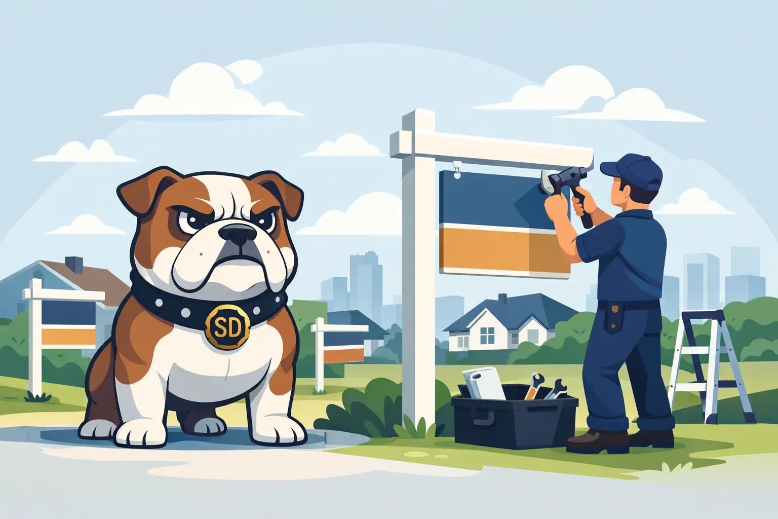 Estate Agent Board Erection That Works