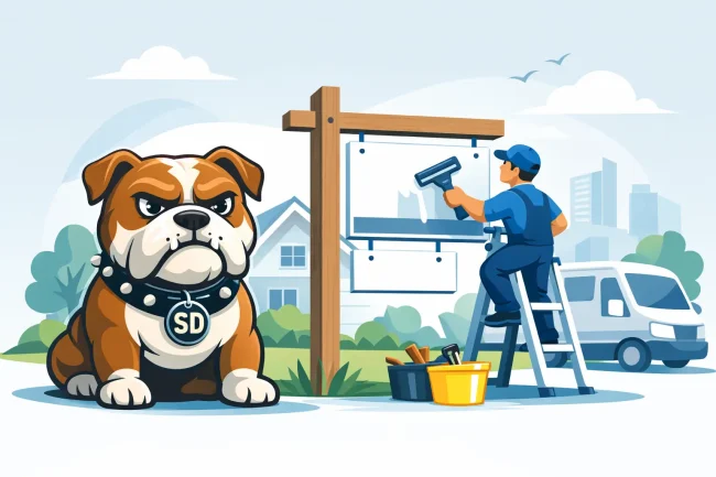Estate Agent Board Maintenance Service