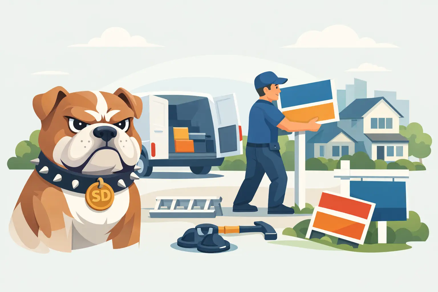Estate Agent Board Movement Service Explained