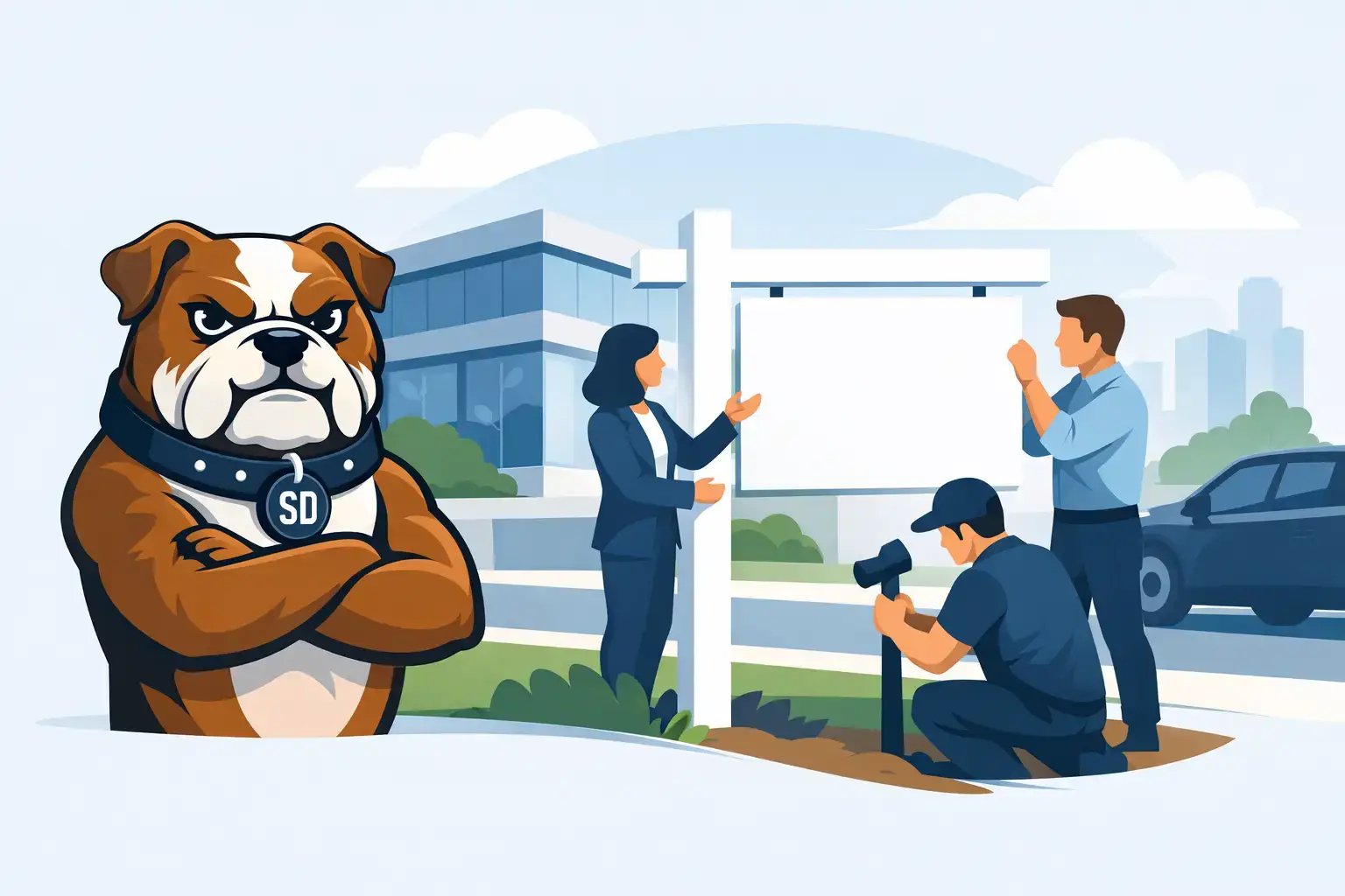 Commercial Board Installation Service for Agents