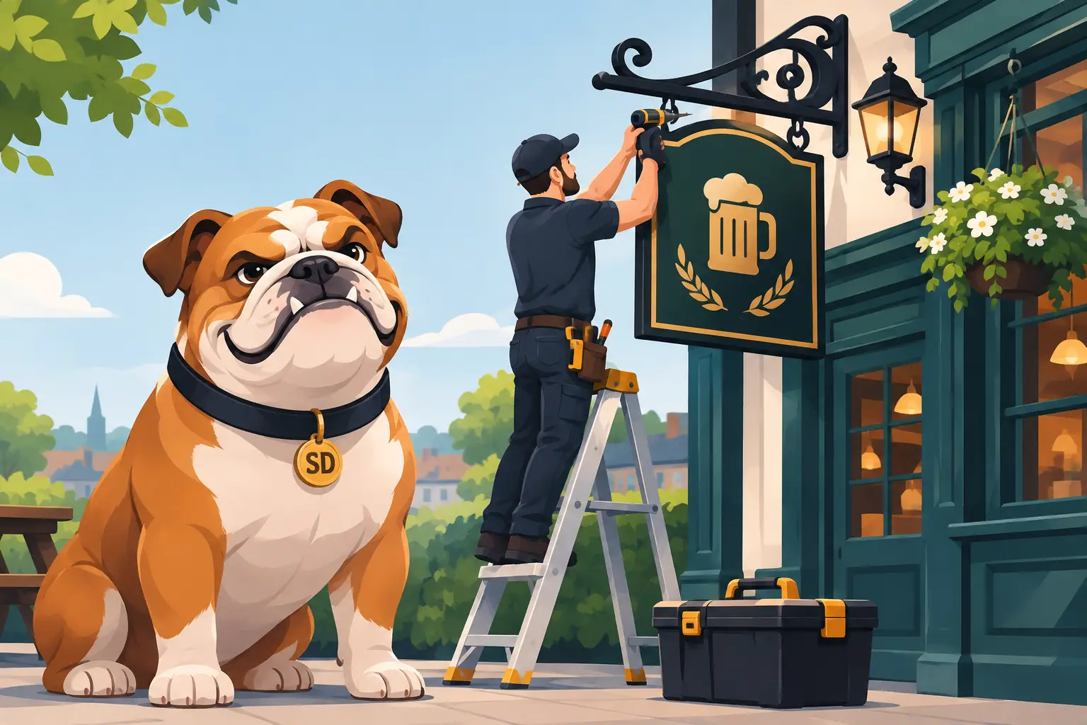 A Pub Hospitality Sign Installation Guide